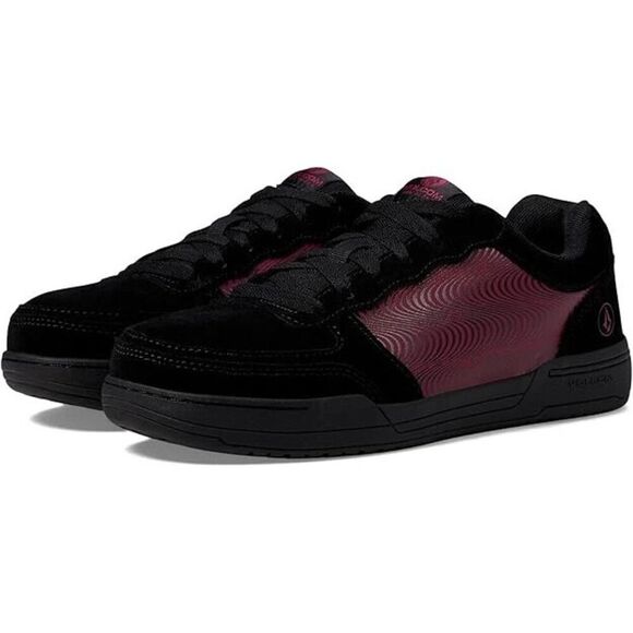Volcom Hybrid SD VM30353F Women's 7.5 Black Plum Leather Comp Toe Shoes ZPO3048 - Picture 7 of 12